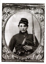 Oversized Postcard Civil War Portrait of a Union from New York State
