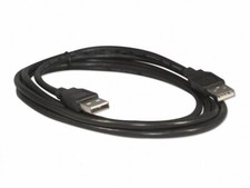 6 Foot Black USB 2.0 High Speed Male A to Male A Cable
