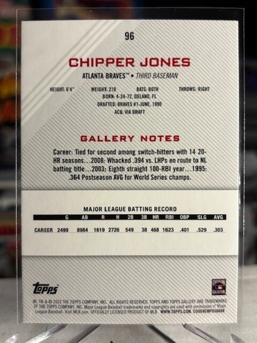 Chipper Jones PICK A CARD Topps Chrome Refractor SSP #"d HOF RC RARE Baseball - Picture 59 of 97