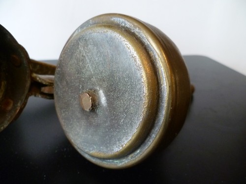 An Antique Turkish / Islamic / Middle Eastern Heavy Brass 'Dallah' Coffee Pot - Picture 10 of 11