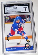 Teemu Selanne #574 - Rookie - CGC 8 NM/Mint - 1992 Upper Deck - Winnipeg Jets
