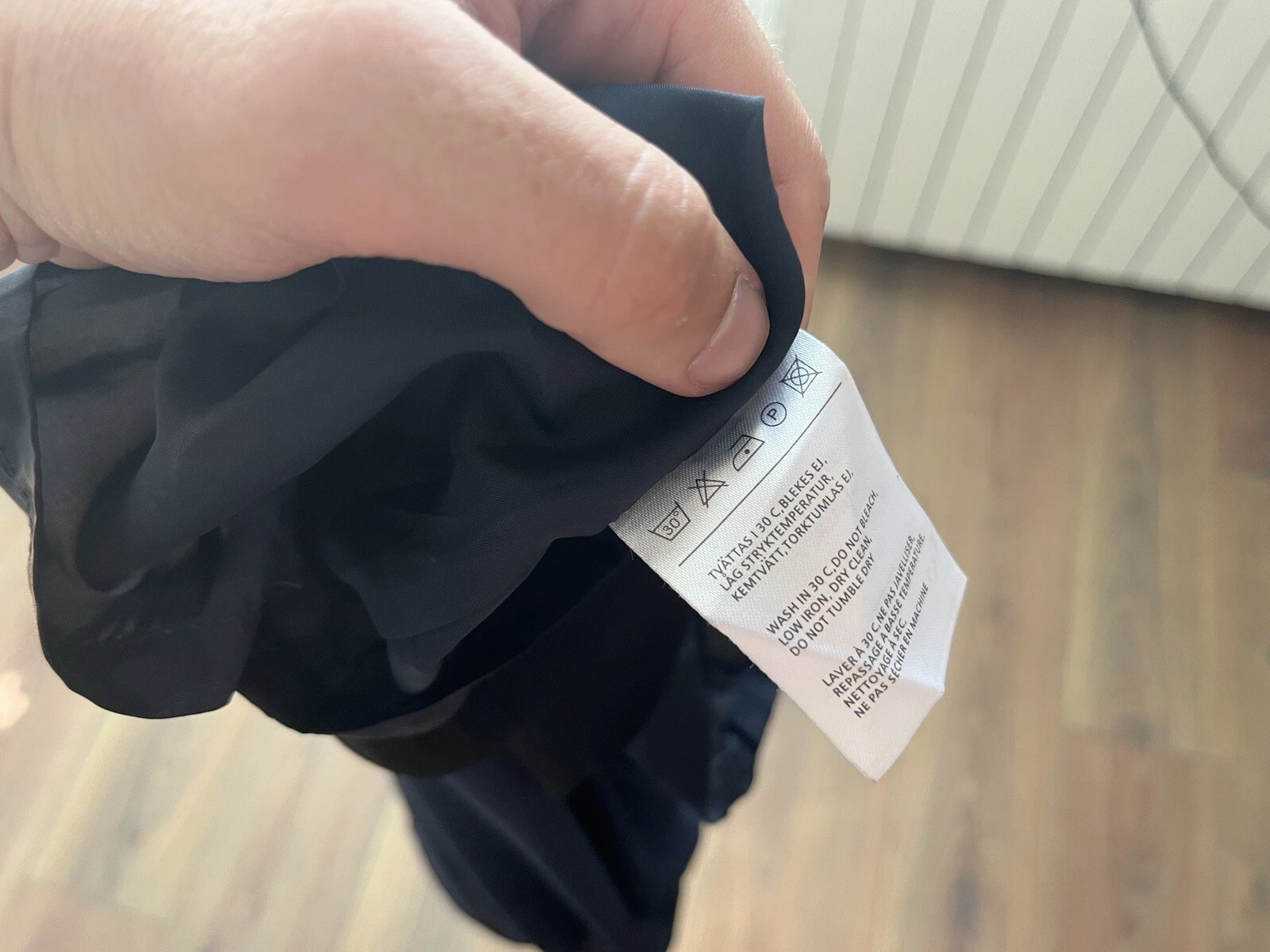 Abito monospalla senza maniche Acne Studios Atlantis blu nero taglia 36