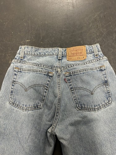Vintage Levis 517 Boot Cut Medium Rise Denim Light Wash Jeans Size 9 JR - Picture 7 of 9