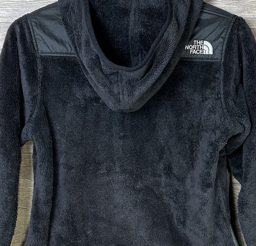 The North Face Hooded Osito Fleece Jacket Womens XS Black Full Zip Warm Cozycore - Picture 4 of 9