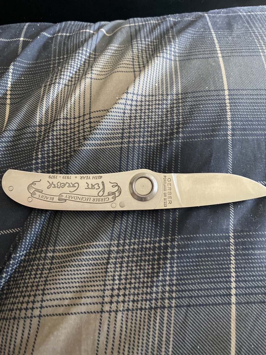 Rare Gerber Paul Knife 2P 40th Anniversary Year 1939 - 1979