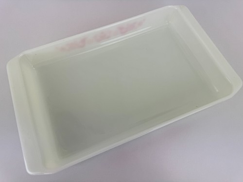 Vintage 1970s Pyrex FRIENDSHIP Red & White 933 Oblong Lasagna Baking Dish - Picture 5 of 6