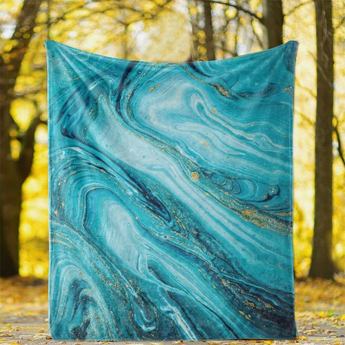 Marbled Marbling Bedspread Sofa Throw Blanket Holiday Christmas Birthday Gift - Picture 4 of 21