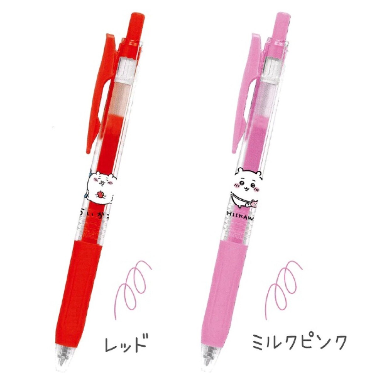 Chiikawa Zebra Sarasa Clip 0.5mm 6-color Set Red Milk Pink