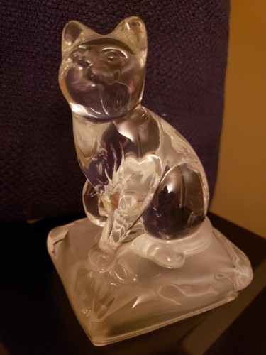 LES ANIMAUX DE CRISTAL D'ARQUIS Chat Cat 5 x 3,5 Envío Gratis Excelente Estado - Imagen 2 de 6