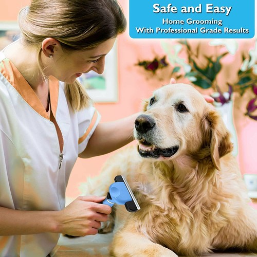 BOSHEL De-Shedding Hundebürste - Verbesserte leicht zu reinigende Hundepflege reduziert Schuppen - Bild 5 von 8