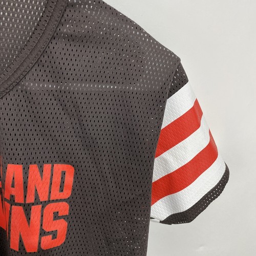 Cleveland Browns Franklin Football Jersey Youth Size Medium Mesh Brown Orange - Picture 7 of 16