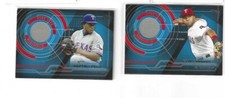 2 2014 Topps Trajectory Relics JERSEY ELVIS ANDRUS AND  NEFTALI PEREZ 