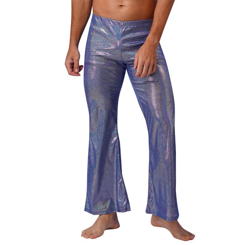 Mens Pants Dress Up Trousers Wide Leg Activewear Stage Dancewear Loose Club - Bild 38 von 76