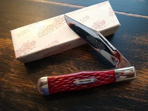 2002-Robeson-Shuredge-Large-Hunter-Jigged-Red-Bone-Demonstrator-Mint-1-of-100