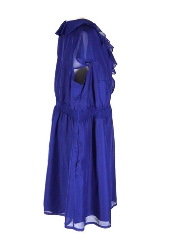 Merona Kleid Kobaltblau Damen Größe (3) 3X Knielang Kurzarm - Bild 9 von 12