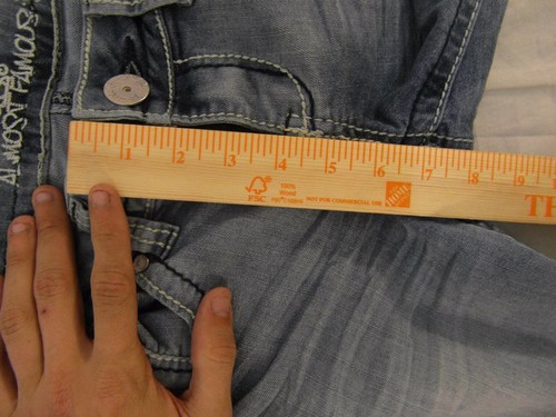 Children Youth Girl's Almost Famous Denim Blue Cotton 9 Jeans 32310 - Picture 5 of 11