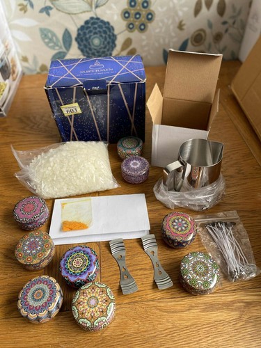 Candle Making Kit DIY Candles Craft Tool Set Pouring Pot Wicks Wax Gift craft - Picture 8 of 9
