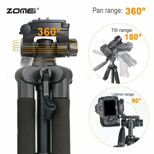 Zomei Q111 Aluminium Tripod Light Weight Heavy Duty Compact For Camera DSLR - Picture 4 of 11