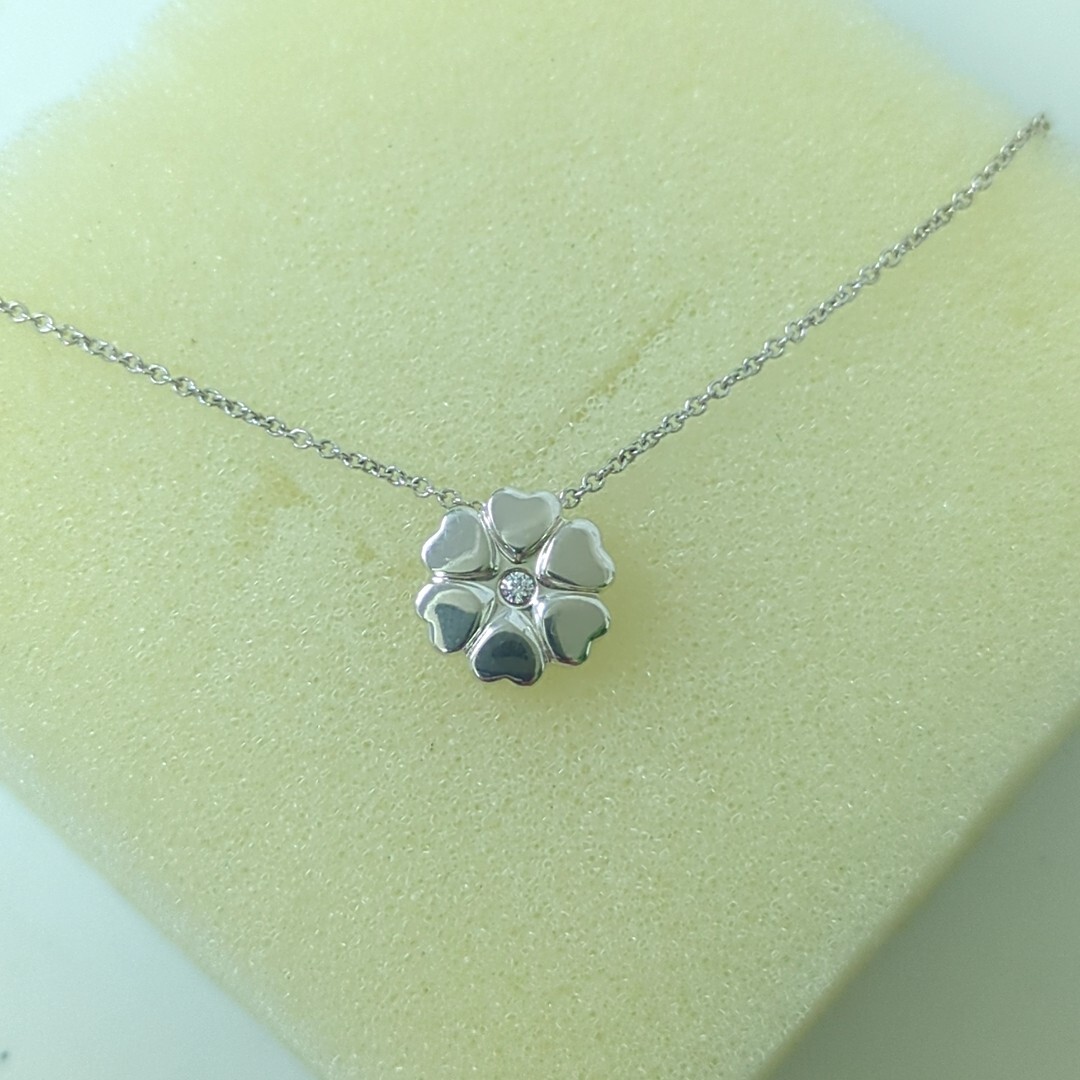 ティファニー(Tiffany & Co.) ハマードハートネックレス ダイヤ
