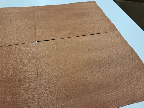 Chapa Sapele Pommele - 4 hojas MADERA NATURAL - 350mm x 290mm - Imagen 4 de 6
