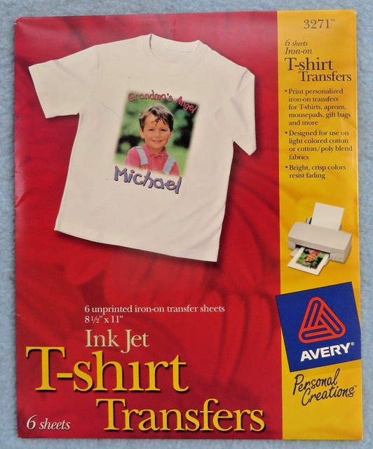 ave 3271 avery inkjet printer t shirt transfers ave3271 ebay avery t shirt transfers