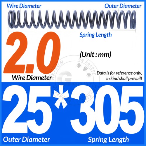 Molla a compressione lunghezza 305 mm molle a pressione OD 3-60 mm filo diametro 0,3 mm-6,0 mm - Foto 111 di 196