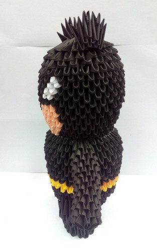 HANDGEMACHTE 3D ORIGAMI FLEDERMAUS MANN PAPIER BASTELN TOLLES GESCHENK ZIMMERDEKORATION ÖKO FREUNDLICH - Bild 2 von 8