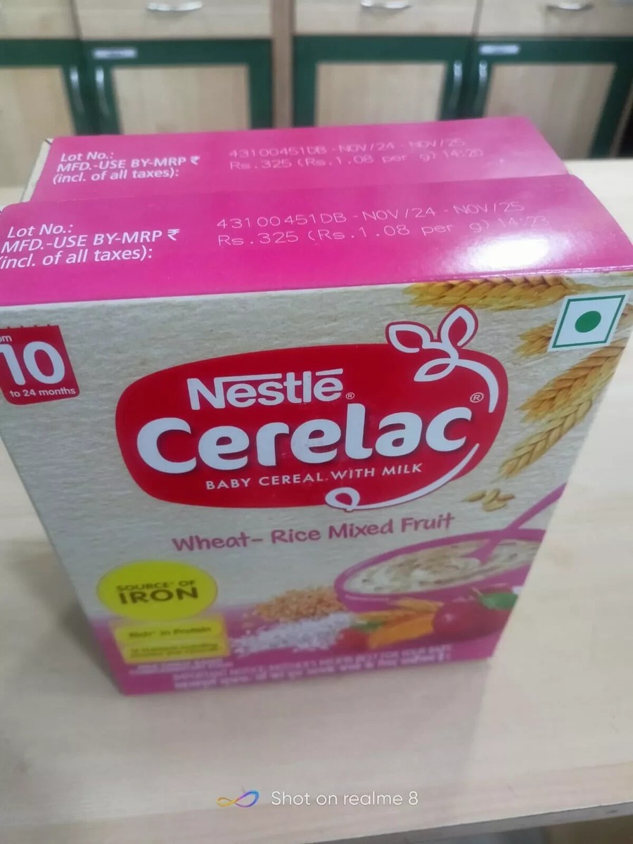 3*Nestlé CERELAC Baby Cereal with Milk, Wheat-Rice Mixed 3*Nestlé CERELAC Baby Cereal with Milk, Wheat-Rice Mixed