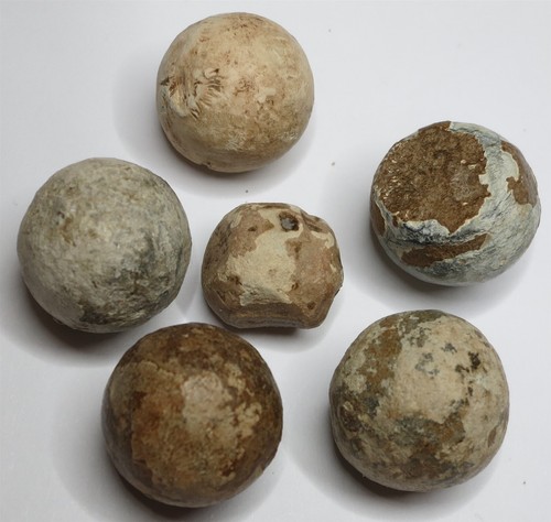 FRANCE Austria NAPOLEON 6x Musket Ball Battlefield Europe AUTHENTIC Pistol #M8 - Picture 3 of 6