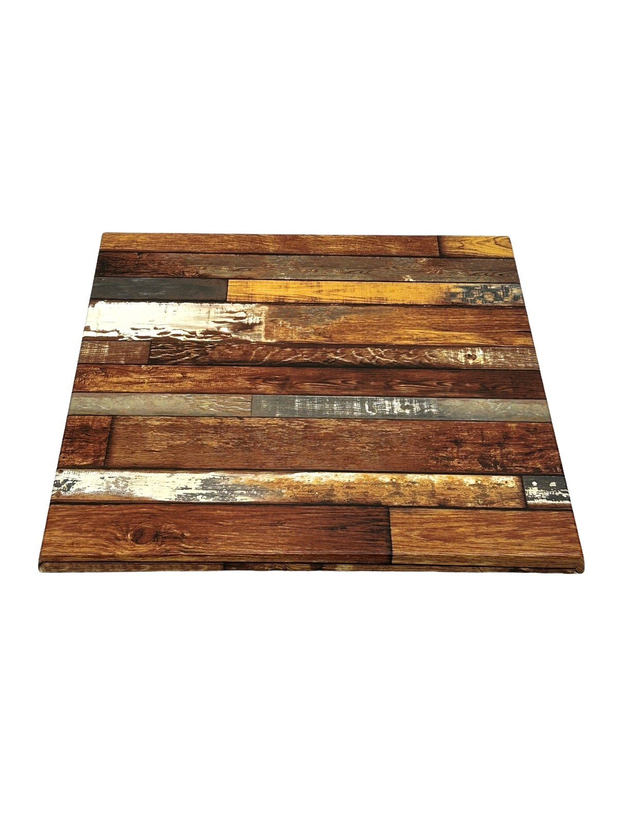 Square Cafe Table Top, Shabby Chic Design, Indoor & Outdoor & Weatherproof 70 cm