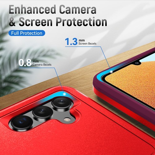 For Samsung Galaxy A54 5G Case Phone Cover Shockproof + Tempered Glass Screen - Picture 32 of 46
