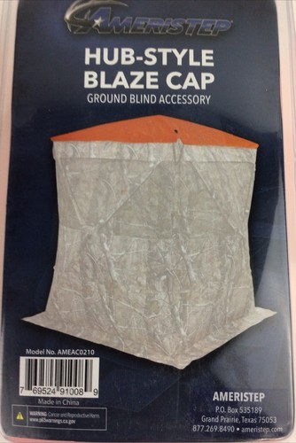 AMERISTEP HUB-STYLE BLAZE CAP GROUND BLIND ACCESSORY AMEAC0210 FREE SHIPPING - Picture 2 of 3