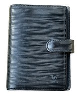 Louis Vuitton Black Epi Agenda PM and COA