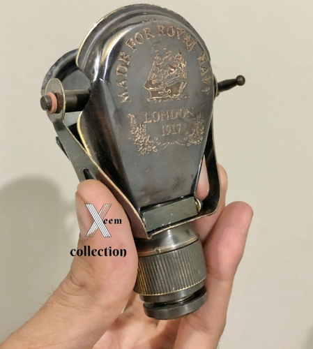 Binoculares náuticos antiguos de latón monoculares vintage espía ópera náutica - Imagen 2 de 8