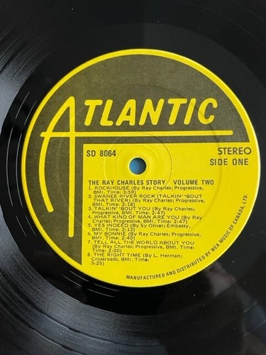 Ray Charles- The Ray Charles Story Vol. II. Vinyl LP. Atlantic Reissue. VG - Picture 3 of 4