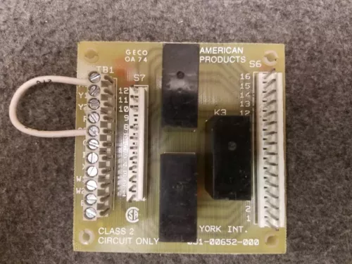 YORK 031-00652-000 2 Stage Cooling Circuit Board