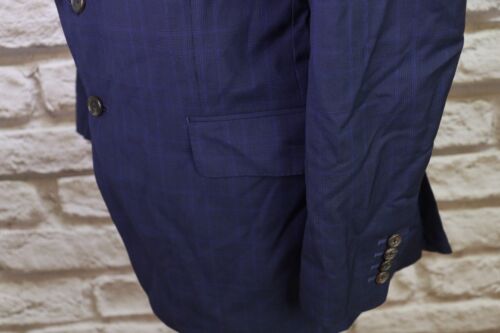 Giacca sportiva blazer monopetto GIEVES & HAWKES blu lana check taglia 42 R - Foto 13 di 20
