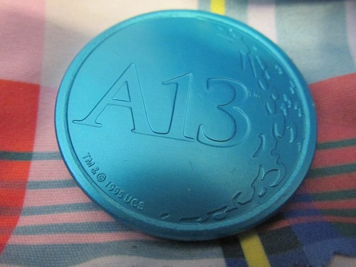 1995 Hardees Apollo XIII A13 Mission Limited Edition NASA Pog 12 Lot & Slammer - Picture 3 of 6