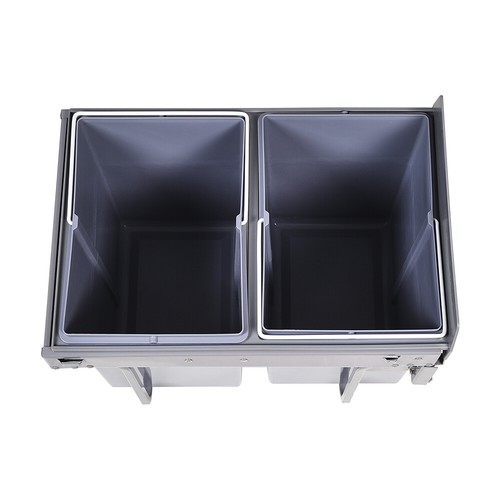 40L Kitchen Insert/Pull Out Recycling Waste Bin Cabinet Built-in Trash Dustbin - Picture 11 of 13