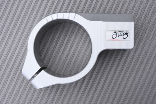 Paar Silber Matt Stummellenker Standard 52 mm TRIUMPH THRUXTON R 2016-2018 - Picture 7 of 10