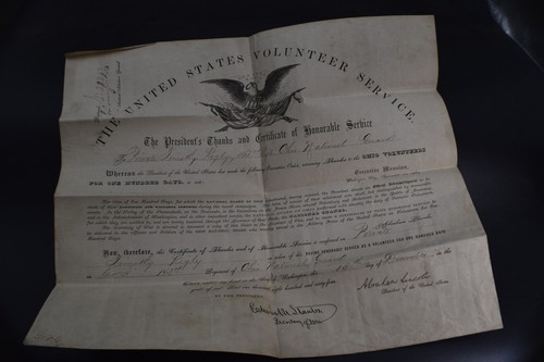 *Bürgerkrieg* US-Freiwilligendienst - 100 Tage Mann - SELTEN - Ohio Nationalgarde
