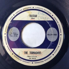 TORNADOES 45 Telstar/Jungle Fever 1962 SURF INSTRUMENTAL ROCK&ROLL Vinyl VG/VG+