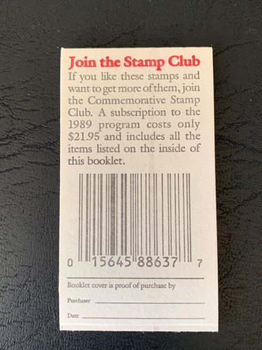 US Stsmps SC# BK164  Classic Cars 25c Bklt of 20 P#1  MNH 1988 - Picture 2 of 3