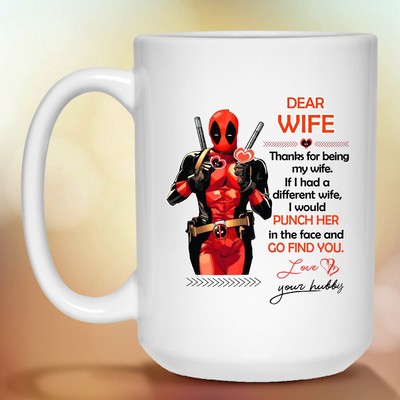 deadpool coffee mug wife