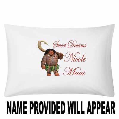 Moana Pillow Disneys MAUI /& MOANA Pillow HANDMADE In USA Pillow is approximately 10/” X 11