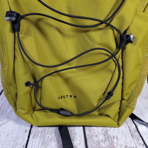 The North Face Jester Backpack Bookbag Sulphur Moss Green Laptop Day Pack - Picture 2 of 12