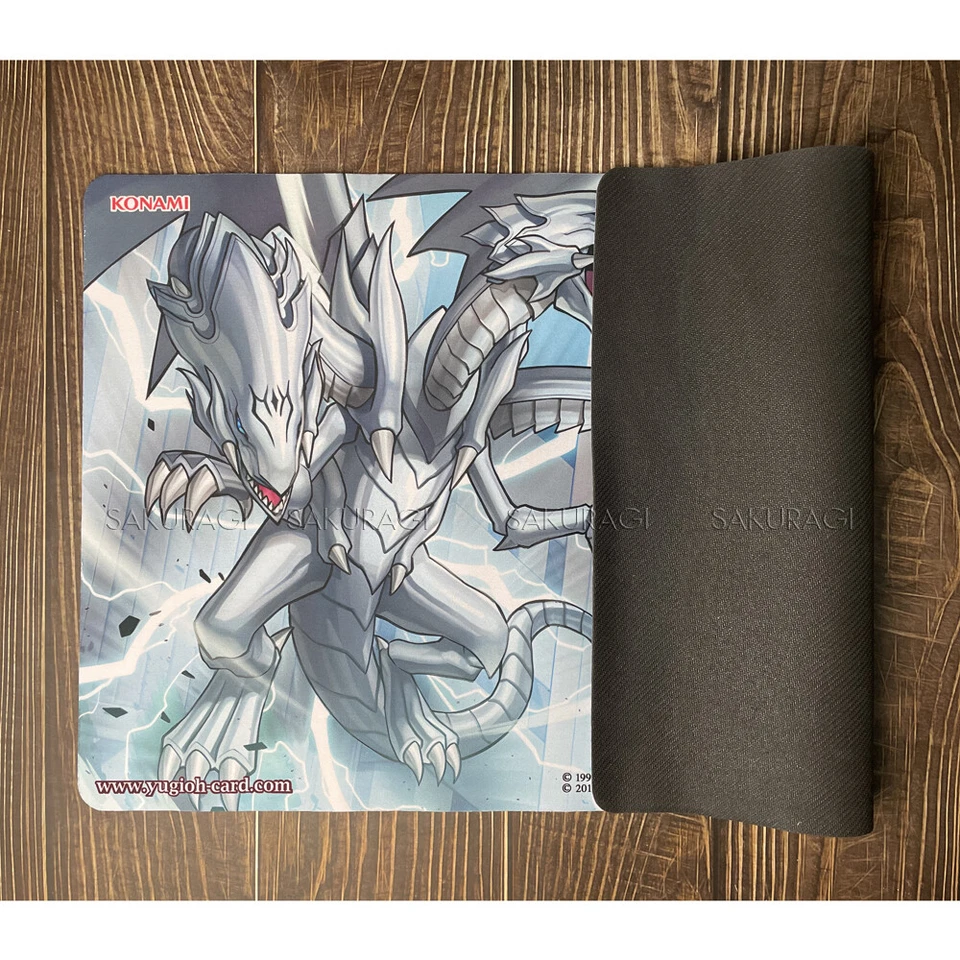 YuGiOh Playmat Blue-Eyes White Dragon TCG CCG Table Pad Trading Card Game Mat - Image 3 of 4