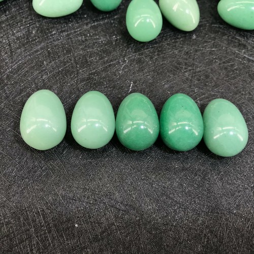 10 piezas Natural Verde Aventurina cuarzo huevo cuarzo cristal calavera reiki gema curativa - Imagen 4 de 10