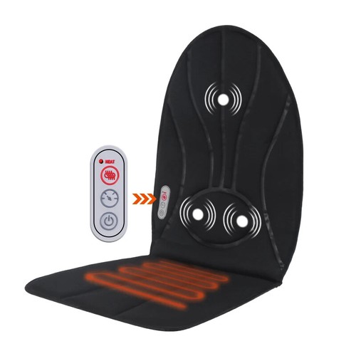 Elektrisches Rückenmassagegerät Massagesessel Kissen Heizung Vibrator Auto Home Office - Bild 9 von 23