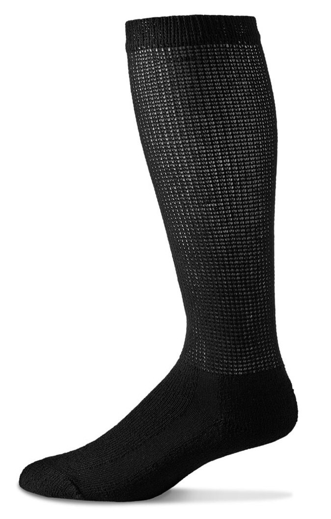 Men's Women Over the Calf Cushioned Diabetic Socks Sizes 3, 6 or 12 Pair 